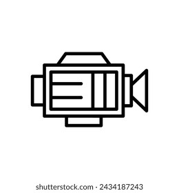 Diseño de iconos de línea de vectores de comunicación