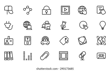 Communication Vector Line Icons 5