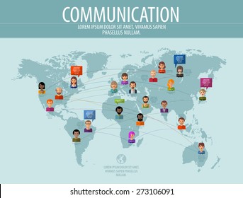 communication vector logo design template. business or people icon.