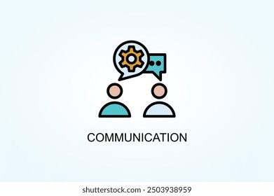 Symbol für Kommunikations-Vektor- oder Logo-Zeichen