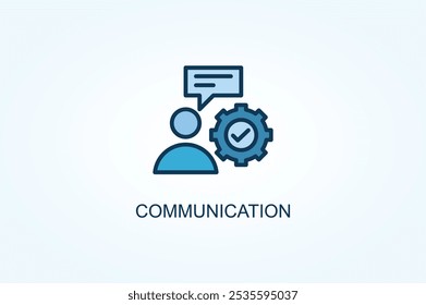 Communication vector or logo sign symbol illustration