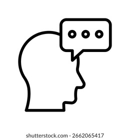 Communication Vector Outline Icon. EPS 10 File