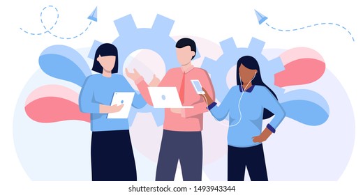 communication via the Internet, social media networking,chat, video,news,messages,web site, search friends. people talking in group chat messenger, sharing multimedia files, location, like