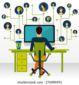 communication via web