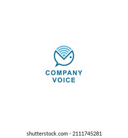logotipo de voz de comunicación chat en Internet