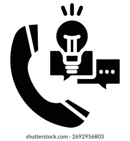 ícone da web de comunicação em estilo negrito