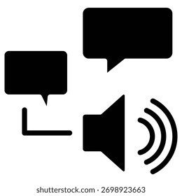 Icono de Web de comunicación en estilo audaz