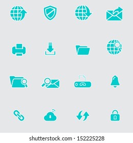 communication and web icons 