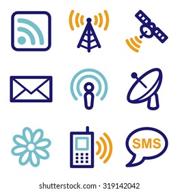 Communication web icons