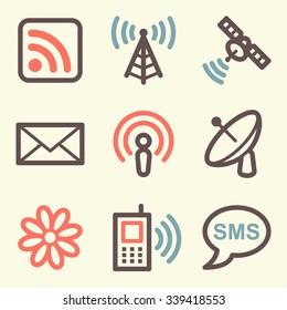 Communication web icons