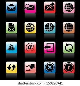 communication and web icons set
