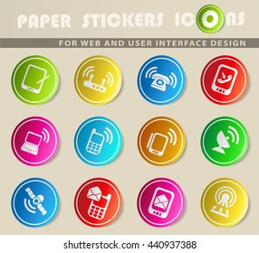 communication web icons for user interface design