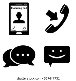 Communication web icons  vector set