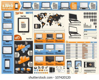 communication & web info graphics