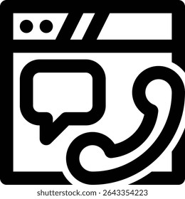Communication, Website, Web Outline Icon