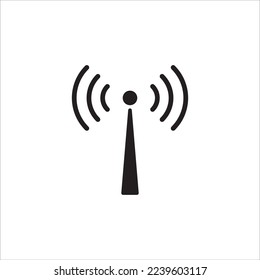 comunicación, icono wi-fi, vector, ilustración sobre fondo blanco