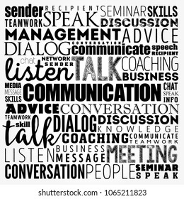 COMMUNICATION word cloud collage, business concept background
