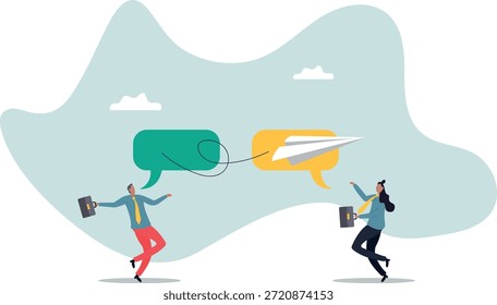 Comunicación o discusión de trabajo, enviar mensajes o contar nuevas ideas, lluvia de ideas para recopilar información y soluciones sobre un hombre y su vida.