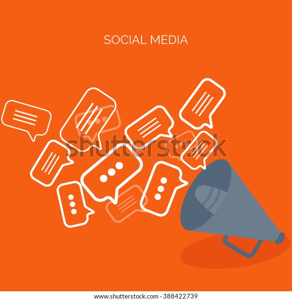 Communicationchattingflat Stylesocial Media Appmobile Instant Messengerweb Stock Vector Royalty 