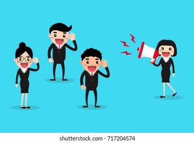 Communications Business Concept Vector Illustration Stock Vector ...