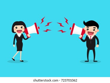 Communications. Business Concept vector illustration.