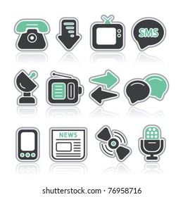 communications contour icons