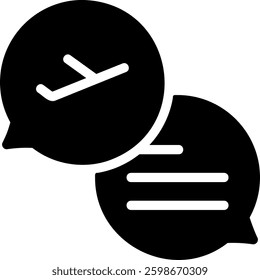 communications glyph icon illustration vector
