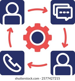 Communications Icon Element For Design