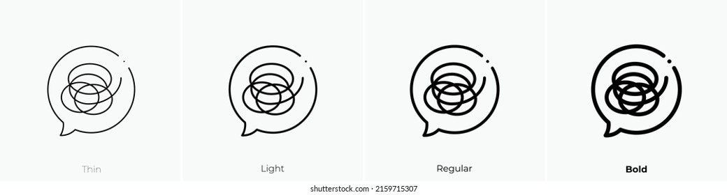 icono de comunicación. Signo de estilo lineal aislado en fondo blanco. Ilustración vectorial.
