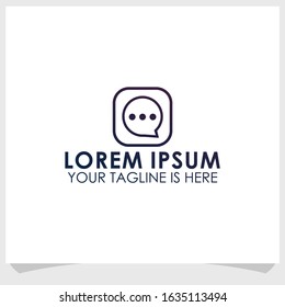communications icon logo template design vector, business logo template