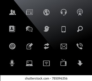 Iconos de comunicaciones // Serie 32px - Iconos vectores ajustados para trabajar en una cuadrícula de 32 píxeles.