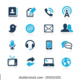 Communications Icons // Azure Series