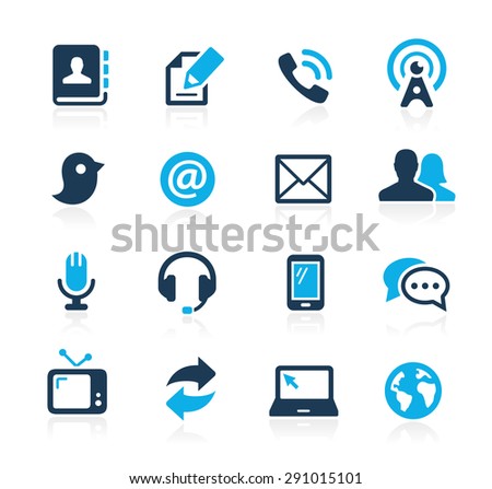 Communications Icons // Azure Series