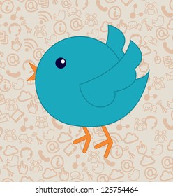 Communications icons over white background vector illustration