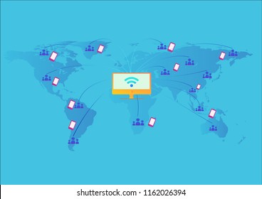 Communications And the Internet. To connect all over the world.