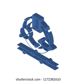 Communications isometric left top view 3D icon