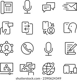 Línea de comunicaciones 
Diseño vectorial de iconos