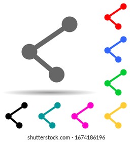 communications multi color style icon. Simple thin line, outline vector of web icons for ui and ux, website or mobile application