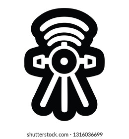 communications satellite icon symbol