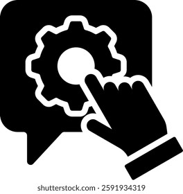 Communications Service Icon Glyph Vector Illustration