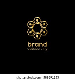 Communications vector logo design template