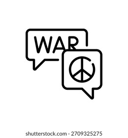 Icono de Ilustración vectorial comunicativa de mensajes, adecuado para chat, comunicación y redes sociales