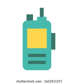 communicator radio military force line and fill style icon vector illustration design