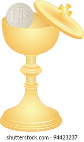 communion cup and host