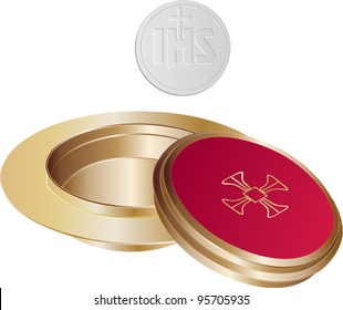 communion golden paten