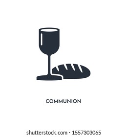 communion icon. simple element illustration. isolated trendy filled communion icon on white background. can be used for web, mobile, ui.