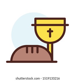 Communion illustration vector design isolated