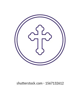 Communion wafer design, religion christianity god faith spirituality belief pray and hope theme Vector illustration