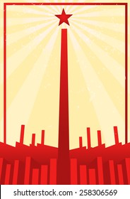 Communist Propaganda Poster With Modern Design