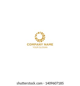 communitiy moon logo design vector